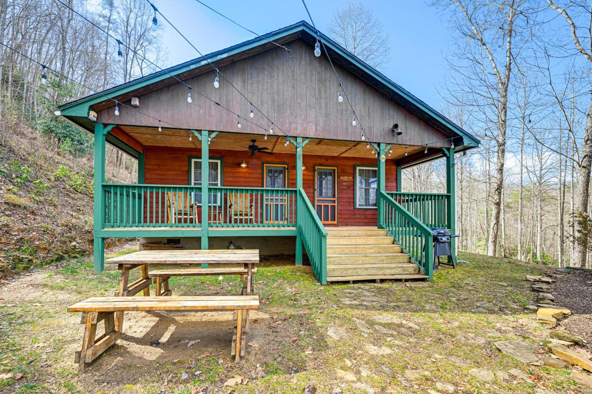 Smoky Mountain Cabin With Camping Area And Fire Pit! Whittier Екстериор снимка