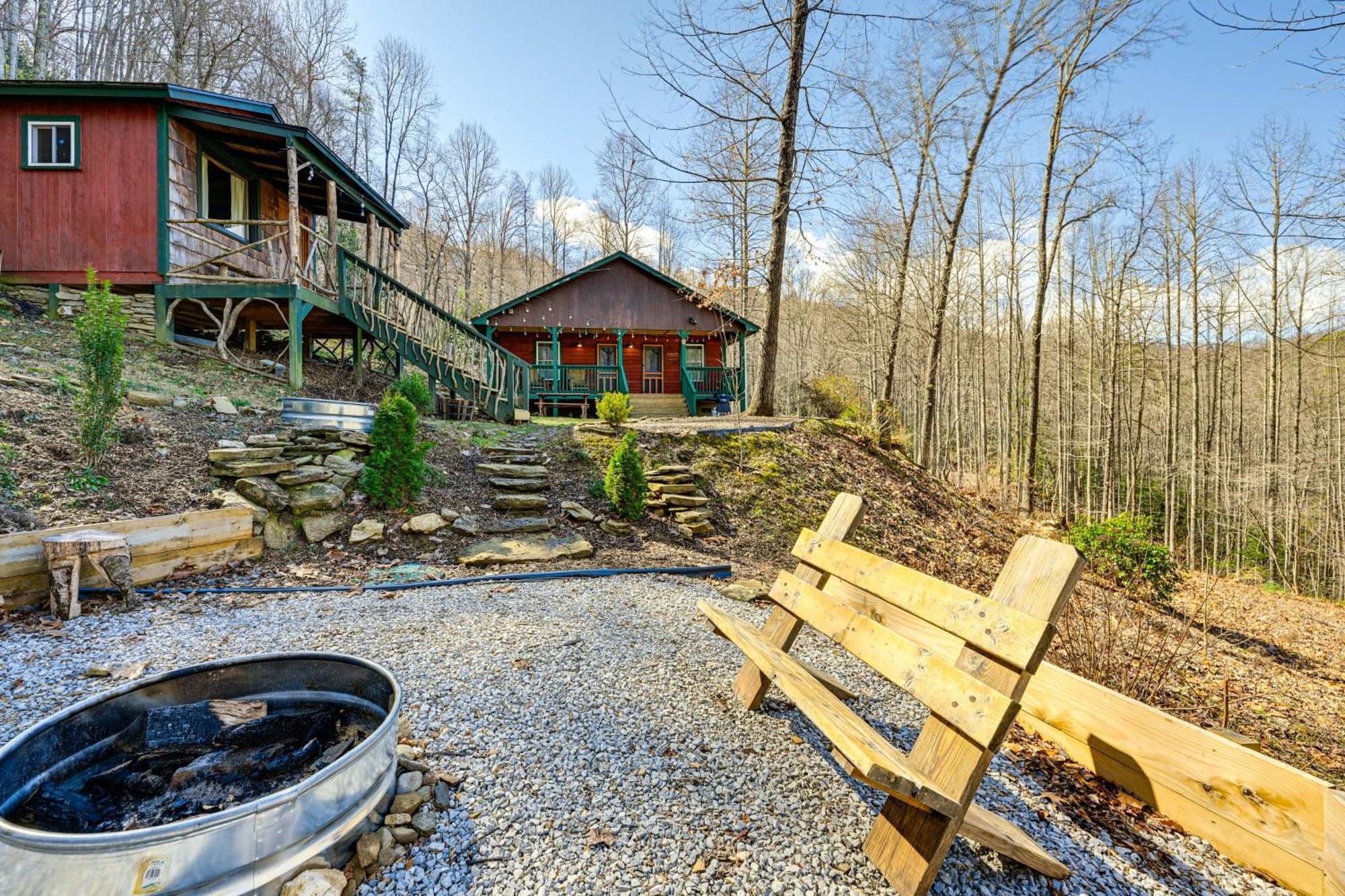 Smoky Mountain Cabin With Camping Area And Fire Pit! Whittier Екстериор снимка