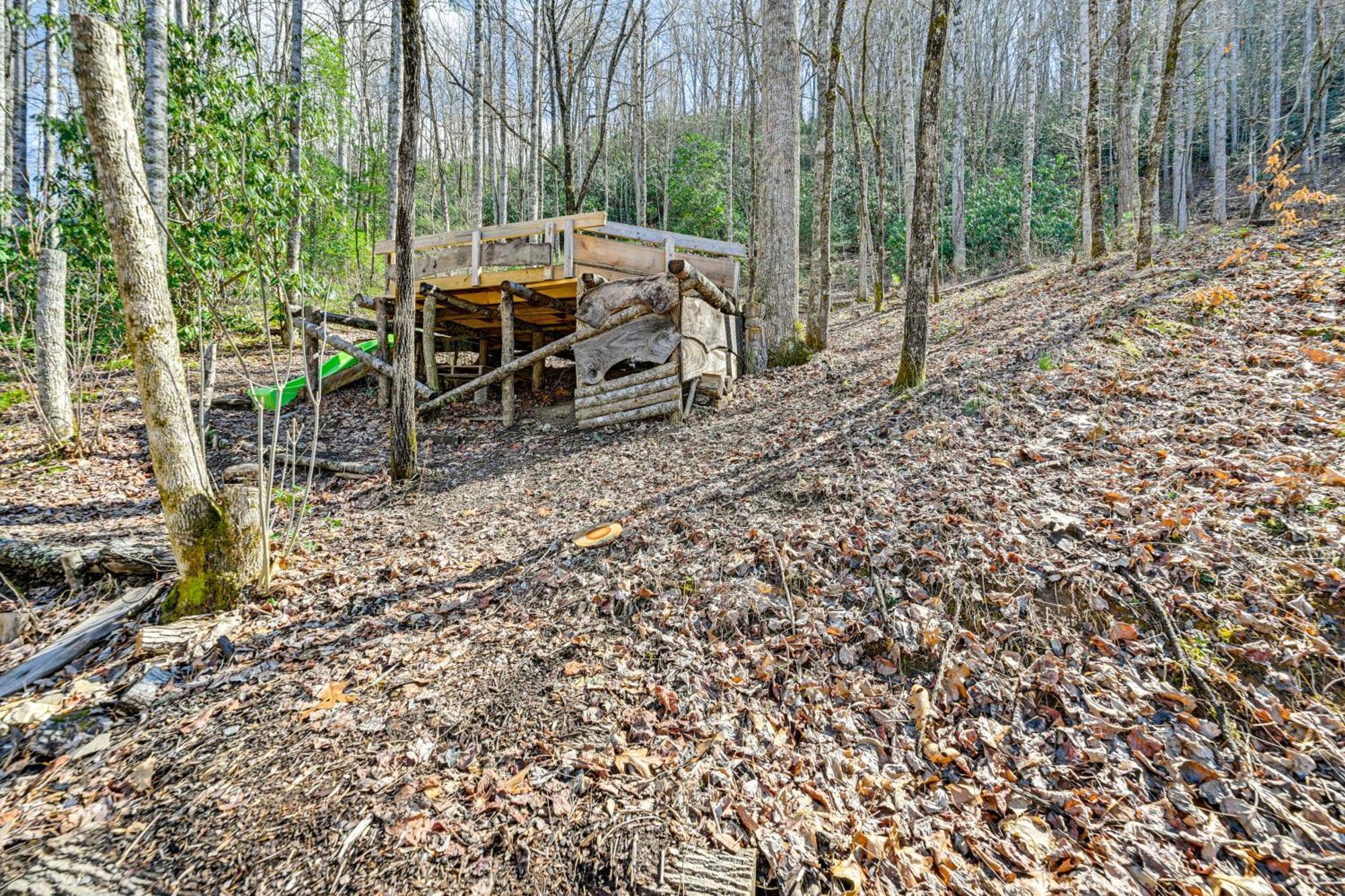 Smoky Mountain Cabin With Camping Area And Fire Pit! Whittier Екстериор снимка